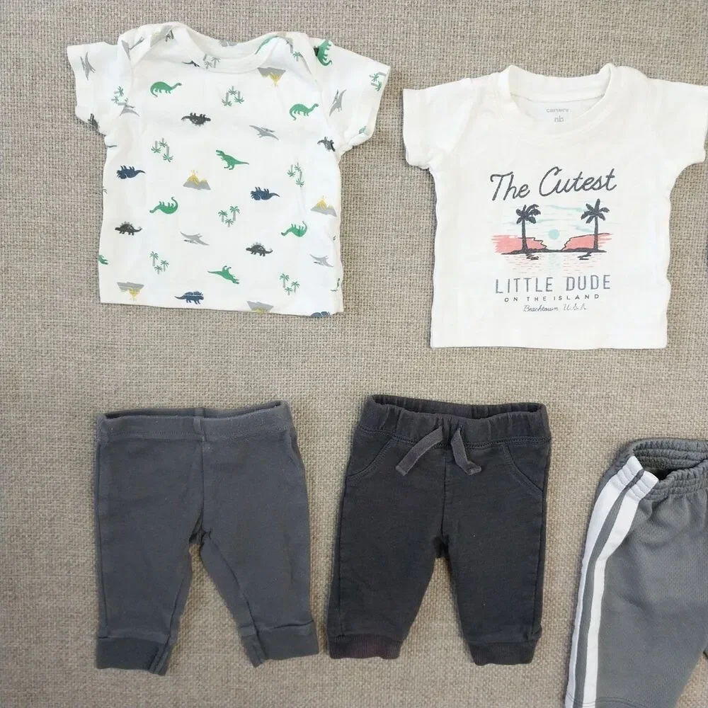 Baby Infant Boy Clothing Bundle Bodysuit Variety Of Colors 24 Pieces Newborn #6